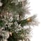 7.5ft. Pre-Lit Flocked Valley Pine Artificial Christmas Tree, Clear Lights